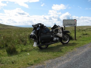 Offizielle Ankunft in Cumbrien.